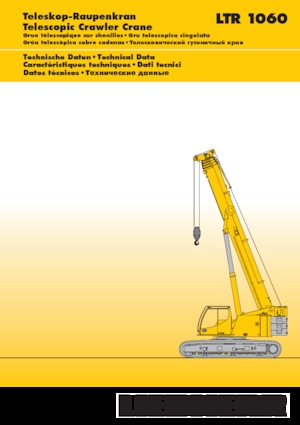 Dizalice gusjeničari - Teleskopska grana Liebherr LTR 1060