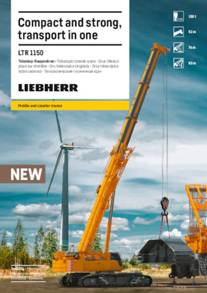 Dizalice gusjeničari - Teleskopska grana Liebherr LTR 1150