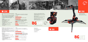 Dizalice gusjeničari - Teleskopska grana BG Lift M 250