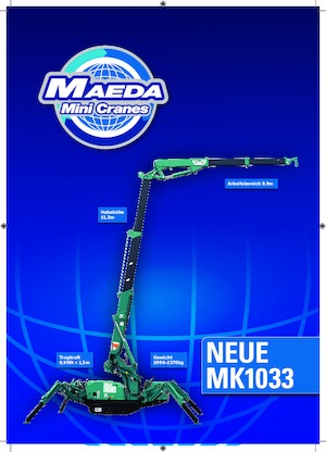 Dizalice gusjeničari - Teleskopska grana Maeda MK 1033 Gelenk
