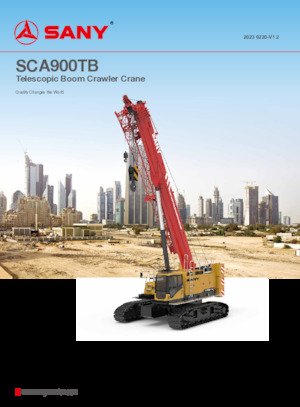 Dizalice gusjeničari - Teleskopska grana Sany SCA900TB