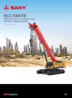 Dizalice gusjeničari - Teleskopska grana Sany SCC1000TB