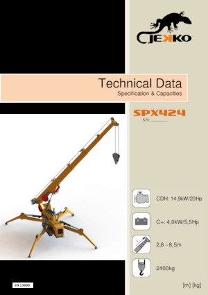 Dizalice gusjeničari - Teleskopska grana Jekko SPX424