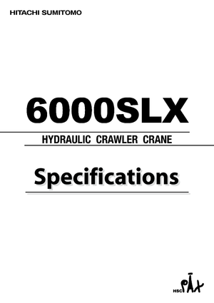 Dizalice gusjeničari - Rešetkasta grana Hitachi Sumitomo 6000 SL-X