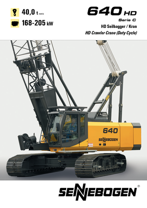 Dizalice gusjeničari - Rešetkasta grana Sennebogen 640 HD