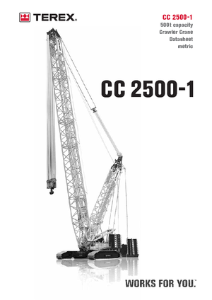 Dizalice gusjeničari - Rešetkasta grana Terex-Demag CC 2500-1