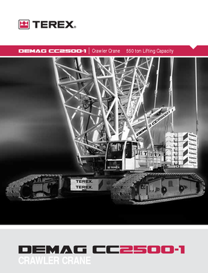 Dizalice gusjeničari - Rešetkasta grana Terex-Demag CC 2500-1