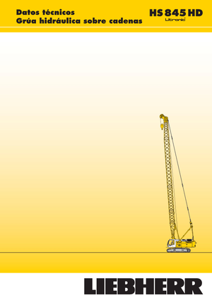 Dizalice gusjeničari - Rešetkasta grana Liebherr HS 845 HD Litr.