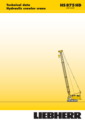 Dizalice gusjeničari - Rešetkasta grana Liebherr HS 875 HD Litr.