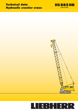 Dizalice gusjeničari - Rešetkasta grana Liebherr HS 885 HD Litr.