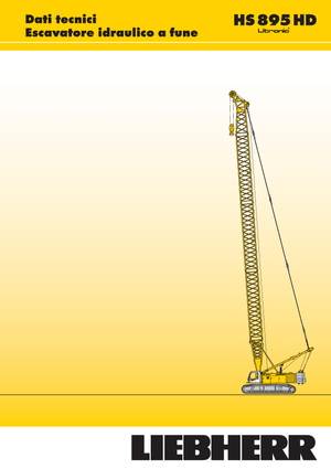 Dizalice gusjeničari - Rešetkasta grana Liebherr HS 895 HD