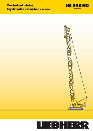 Dizalice gusjeničari - Rešetkasta grana Liebherr HS 895 HD