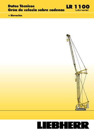 Dizalice gusjeničari - Rešetkasta grana Liebherr LR 1100