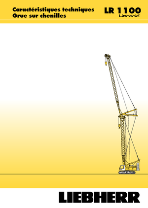 Dizalice gusjeničari - Rešetkasta grana Liebherr LR 1100
