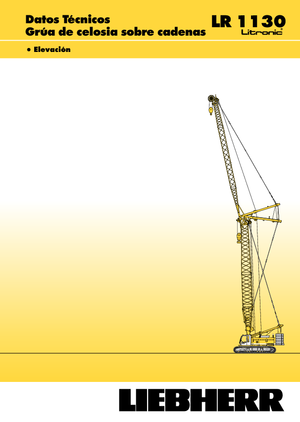 Dizalice gusjeničari - Rešetkasta grana Liebherr LR 1110