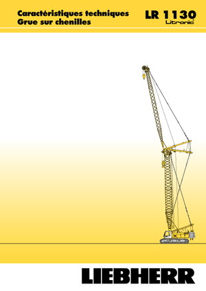 Dizalice gusjeničari - Rešetkasta grana Liebherr LR 1110