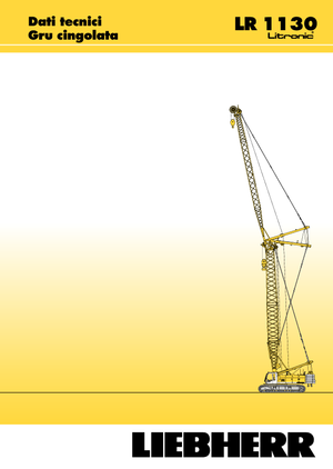 Dizalice gusjeničari - Rešetkasta grana Liebherr LR 1110