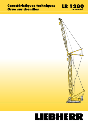 Dizalice gusjeničari - Rešetkasta grana Liebherr LR 1280
