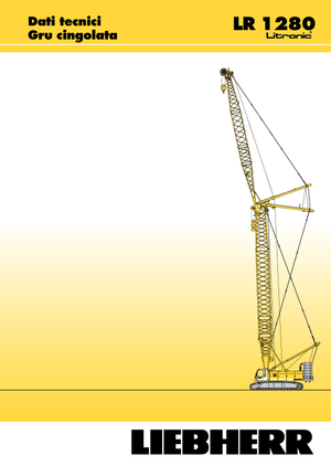 Dizalice gusjeničari - Rešetkasta grana Liebherr LR 1280
