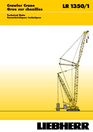 Dizalice gusjeničari - Rešetkasta grana Liebherr LR 1350/1