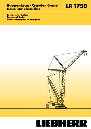 Dizalice gusjeničari - Rešetkasta grana Liebherr LR 1750