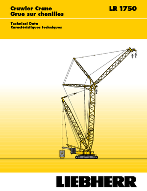 Dizalice gusjeničari - Rešetkasta grana Liebherr LR 1750