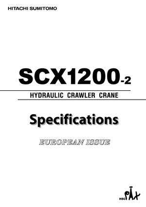 Dizalice gusjeničari - Rešetkasta grana Hitachi Sumitomo SCX 1200-2