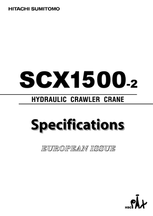 Dizalice gusjeničari - Rešetkasta grana Hitachi Sumitomo SCX 1500-2