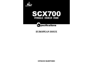 Dizalice gusjeničari - Rešetkasta grana Hitachi Sumitomo SCX 700