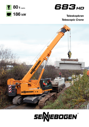 Dizalice gusjeničari - Teleskopska grana Sennebogen 683 HD