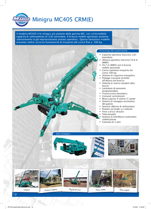 Dizalice gusjeničari - Teleskopska grana Maeda MC 405 CRME