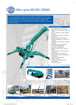 Dizalice gusjeničari - Teleskopska grana Maeda MC 405 CRME