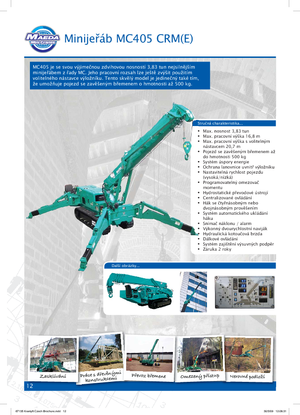 Dizalice gusjeničari - Teleskopska grana Maeda MC 405 CRME