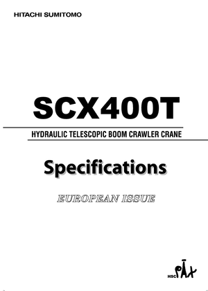 Dizalice gusjeničari - Teleskopska grana Hitachi Sumitomo SCX 400 T
