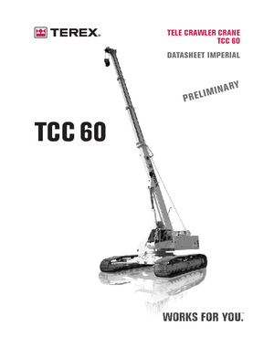 Dizalice gusjeničari - Teleskopska grana Terex Bendini TCC 60