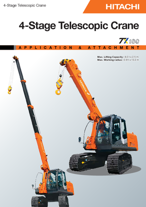 Dizalice gusjeničari - Teleskopska grana Hitachi Sumitomo TX 160