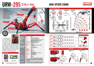 Dizalice gusjeničari - Teleskopska grana UNIC URW 295