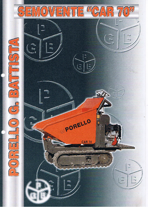 Damperi na gusjenicama Porello Car 70