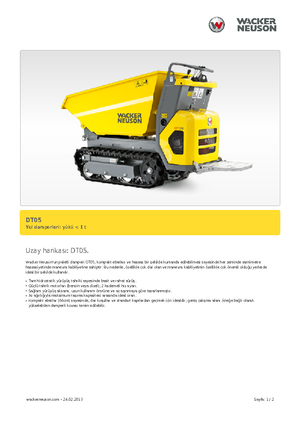 Damperi na gusjenicama Wacker Neuson DT05