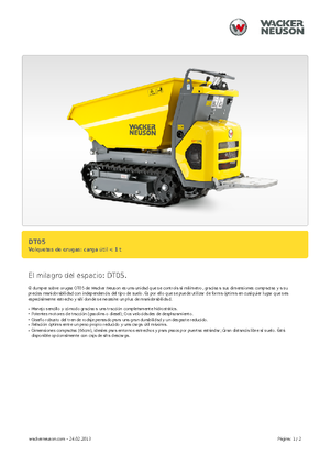 Damperi na gusjenicama Wacker Neuson DT05