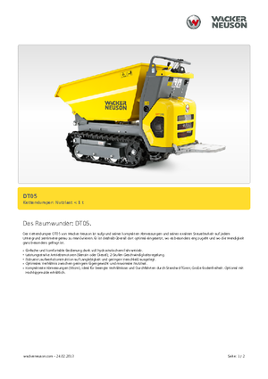 Damperi na gusjenicama Wacker Neuson DT05
