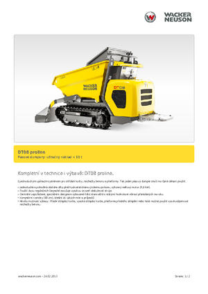 Damperi na gusjenicama Wacker Neuson DT 08 PL