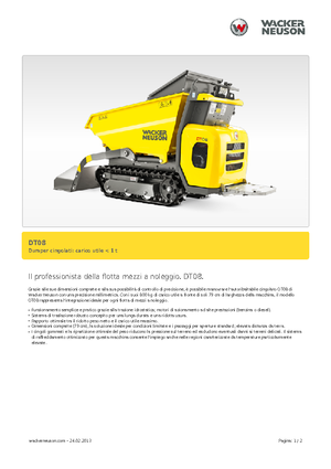 Damperi na gusjenicama Wacker Neuson DT08