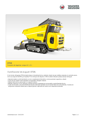 Damperi na gusjenicama Wacker Neuson DT08