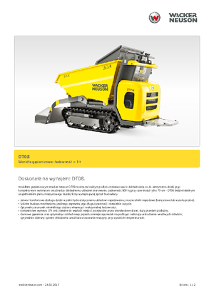 Damperi na gusjenicama Wacker Neuson DT08