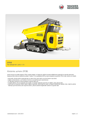 Damperi na gusjenicama Wacker Neuson DT08