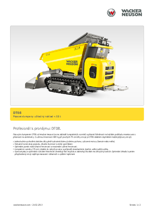 Damperi na gusjenicama Wacker Neuson DT08