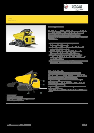 Damperi na gusjenicama Wacker Neuson DT10