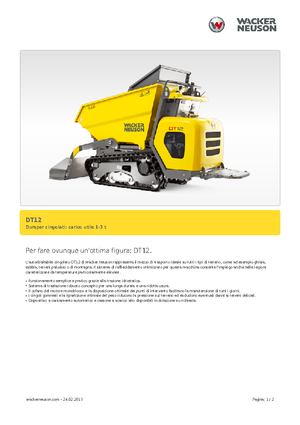 Damperi na gusjenicama Wacker Neuson DT12