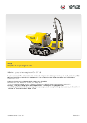 Damperi na gusjenicama Wacker Neuson DT15